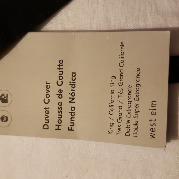 ❤️BUY 2 GET 1 FREE West Elm European Flax Linen Duvet Cover,King/California King - Picture 3 of 11